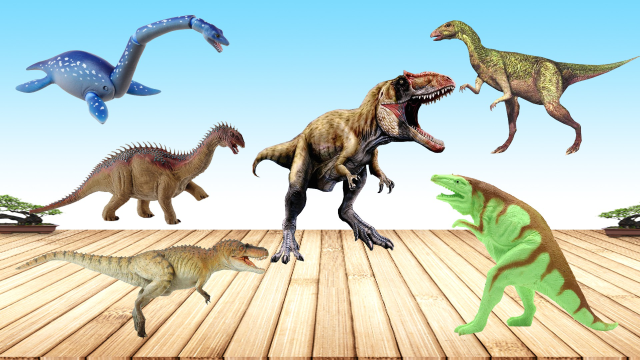 认识巨脚龙,西雅茨龙,双叶铃木龙等恐龙