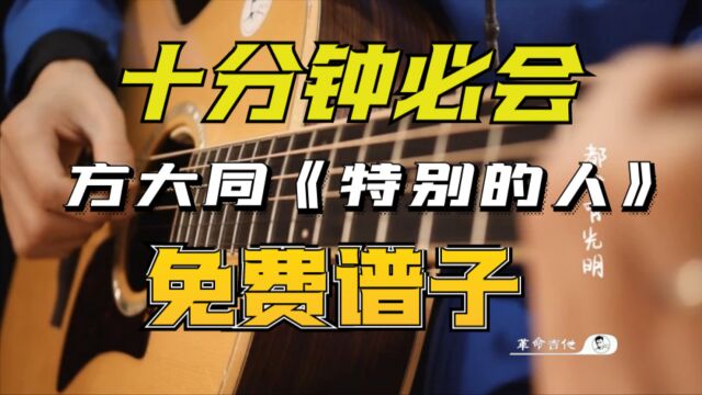 革命吉他NO.204方大同《特别的人》吉他弹唱教学