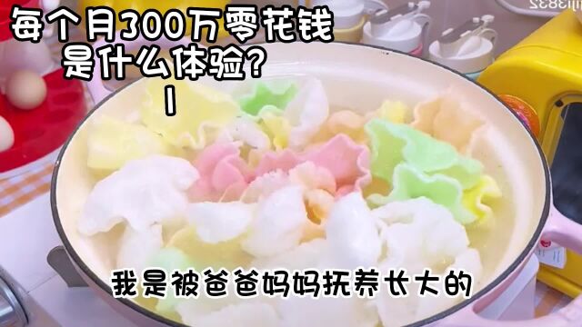 每个月300万零花钱,是什么体验?1