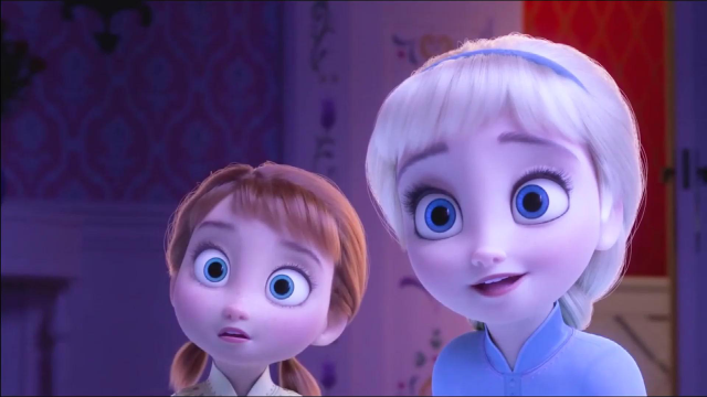 《冰雪奇缘》这个就是小安娜和艾莎