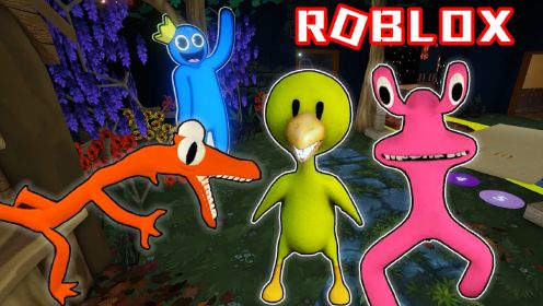 ROBLOX彩虹朋友角色扮演：我一连变成了3个小怪物，太萌了！