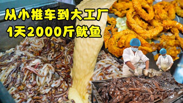 厦门大叔做海鲜小吃19年,从推车到办厂,1天2000斤鱿鱼不够用