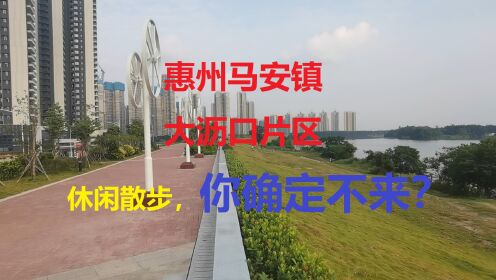 广东惠州市惠城区马安镇大沥口片区堤围休闲散步/隆生西江花园/华润置地曦江润府/德威江誉城/西枝江大桥/惠州中学实验学校/豪鹏科技有限公司/隆生金山湖中心