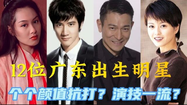 12位广东出生明星颜值对比,个个颜值抗打?演技一流?有的让你意外?