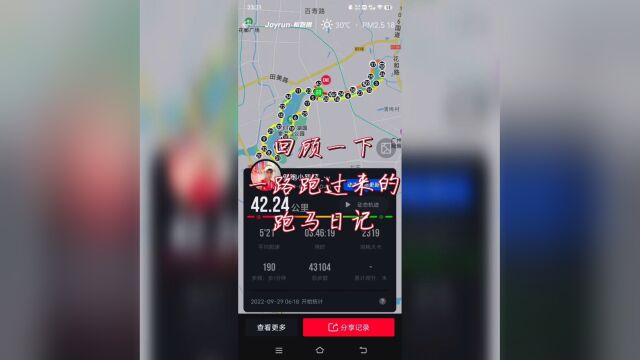 传递奔跑的力量 #秀出你的足迹地图 #跑马手记 跑步2年,一路过来跑过20个半马一个全马,为跑者加油