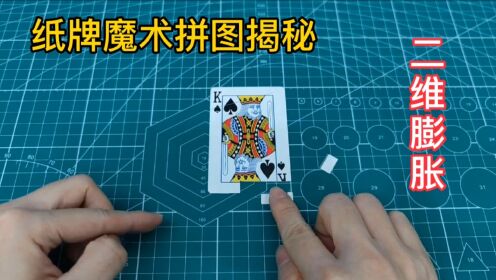 纸牌魔术揭秘合集,纸牌魔术拼图揭秘,二维膨胀无中生有,消失的面积,搞笑纸牌幻变教学_高清1080P在线观看平台_腾讯视频
