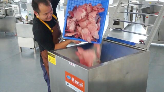 肉丸加工冻肉绞肉机,冻肉碎肉机,大型冻肉粉碎机