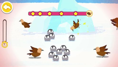 奇妙企鹅部落儿童游戏，帮帝企鹅赶走了贼鸥