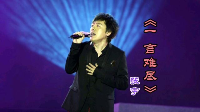 《一言难尽》十一郎作词,张宇作曲并演唱.发行于1995年,电视剧《地下猎人》的主题曲.