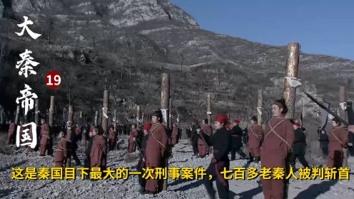 这是秦国最大的一次刑事案件，七百多老秦人，被判斩首！历史剧