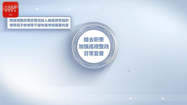 对强化组织部门巡视整改监督责任提出哪些要求? 