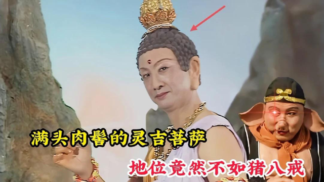 满头肉髻的灵吉菩萨,不但在灵山没有座次,而且地位还不如猪八戒