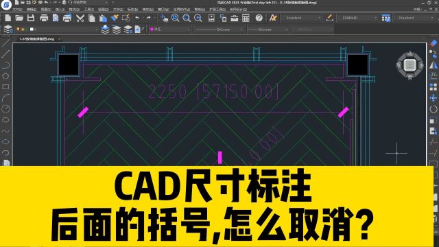 CAD尺寸标注后面的括号,有什么用?不需要了,该怎么取消掉?