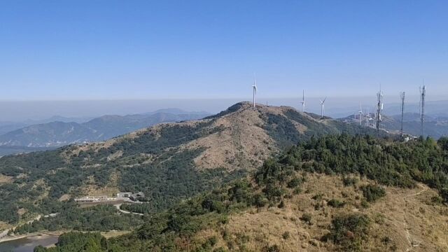 工作途中登临桂东南第一高峰:大容山顶峰