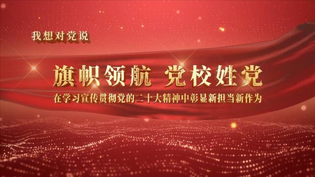 我想对党说《旗帜领航 党校姓党》国网天津电力党校