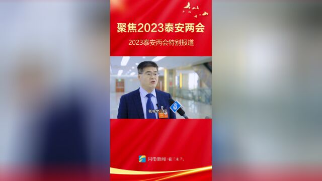 聚焦2023泰安两会丨泰安市政协委员石文东落实好政府工作报告精神全力