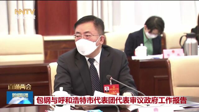 包钢与呼和浩特市代表团代表审议政府工作报告