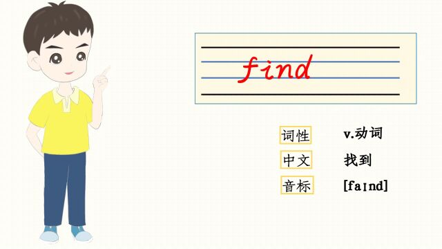 自然拼读:find