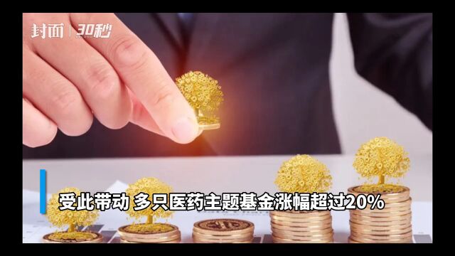 30秒|医药基金回暖 数只基金反弹幅度超过20%