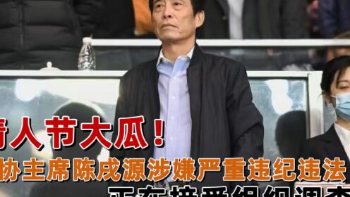 足协主席陈戌源被带走调查，名记揭露丑闻，最后一次公开露面曝光