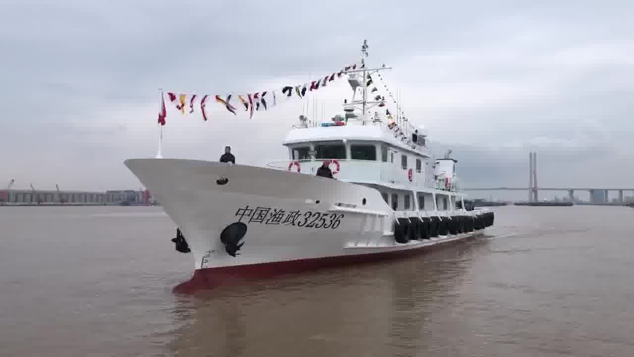 盐城响水200吨级渔政执法船正式服役