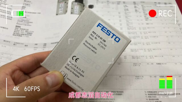 PEV1/4SCOD德国费斯托压力开关FESTO传感器161760:气动接口G1/4、产品重量144g、外壳材料压铸铝、工作压力112bar