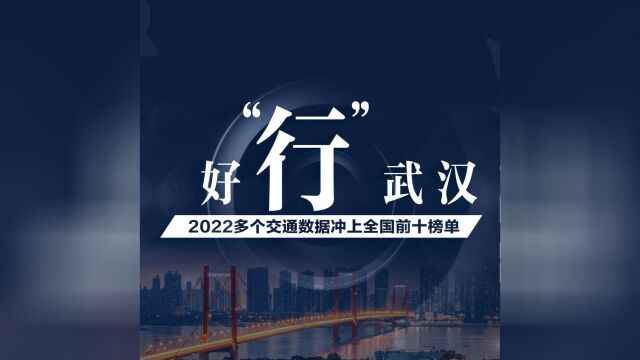 2022,武汉交通运输发生哪些变化?