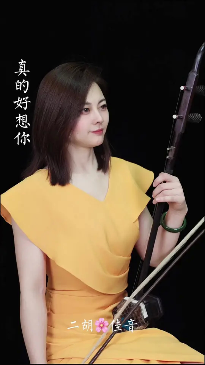 二胡演奏视频 一首深情婉转的《真的好想你》唱出无尽相思～#真的