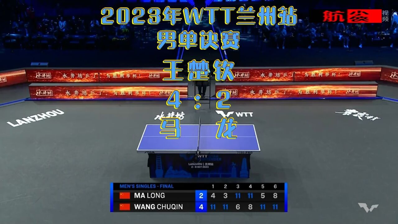 2023年WTT球星挑战赛兰州赛_男单决赛：王楚钦4-2马龙_高清