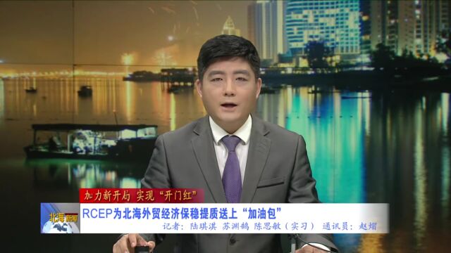 【加力新开局 实现“开门红”】RCEP为北海外贸经济保稳提质送上“加油包”