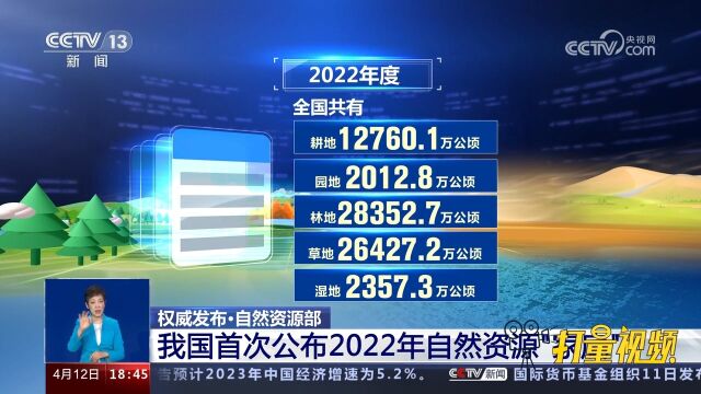 自然资源部发布2022年自然资源统计公报,首次公布自然资源\