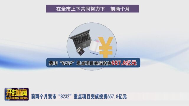 前两个月我市“8232”重点项目完成投资657.8亿元