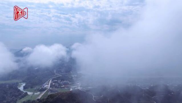 龙山:久雨初晴 八面山迎来云海景观