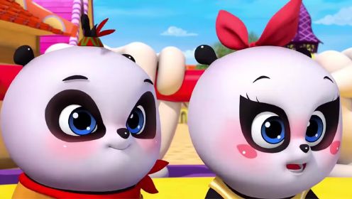 爸爸去哪儿第二季动画版30：童话世界里，熊猫三胞胎玩游戏输给了小孩子