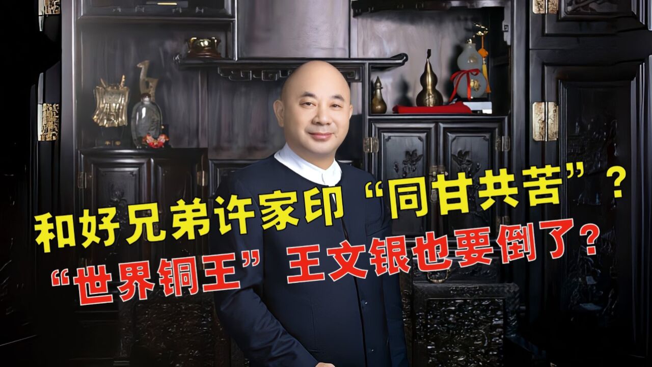 和许家印亲如兄弟,如今被冻结4个亿,王文银连飞机也坐不了了