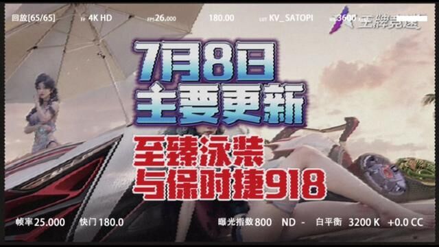 7月8日主要更新 至臻泳装上新 918双倍积分归来 #王牌竞速 #王牌赛车手 #游戏资讯 #手游 #游戏日常