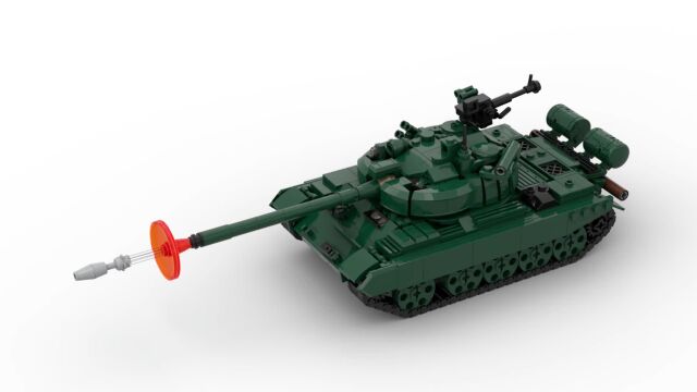 Onebrick:T55a坦克(全内构)MOC