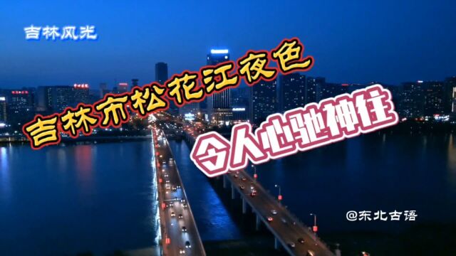 吉林市松花江夜色,真的太美了!令游人心驰神往!一起去看看吧!