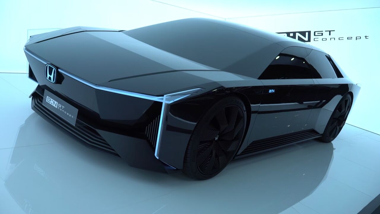 造型科幻 全新本田e n gt concept实拍