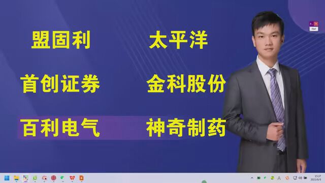 N盟固利,太平洋,首创证券,金科股份,百利电气,神奇制药#上证指数