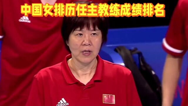 中国女排历任主教练成绩排名