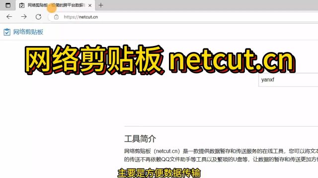 网络剪贴板 netcut.cn