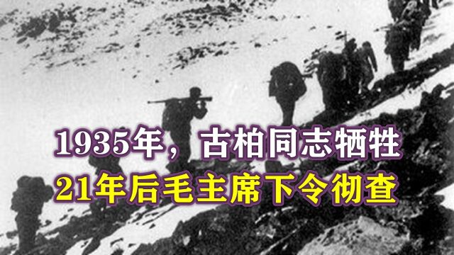 1935年,古柏同志牺牲,为何直到21年后,毛主席才亲自下令彻查