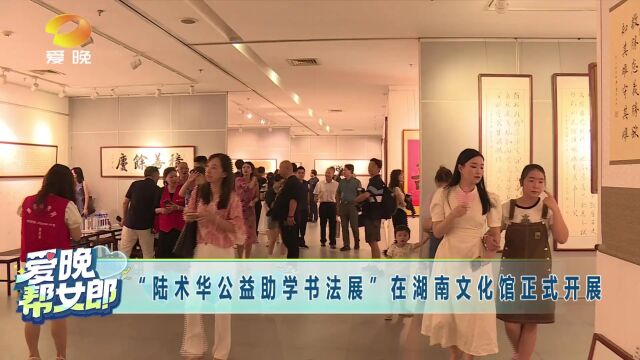 “陆术华公益助学书法展”在湖南文化馆正式开展