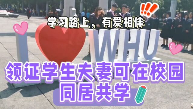 学生夫妻可以在学校同居了,武汉大学为领证的他们专设“爱学公寓”