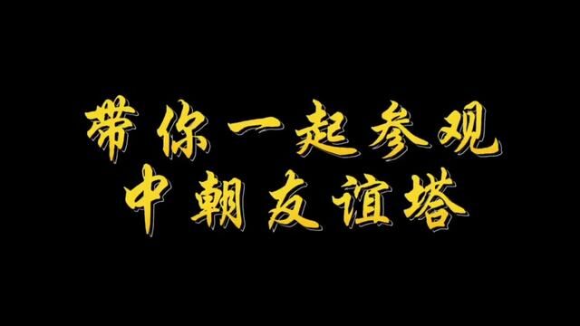 带你一起参观中朝友谊塔#中朝友谊塔