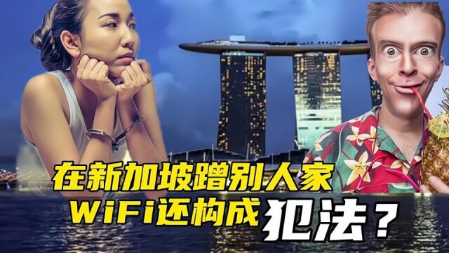 在新加坡蹭别人家WiFi还构成犯法?