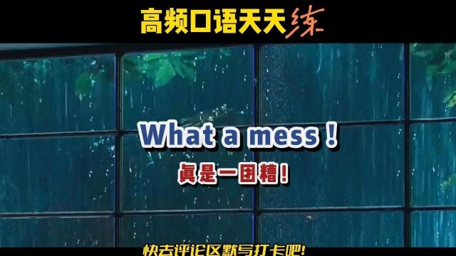 S221丨高频口语 What a mess.真是一团糟