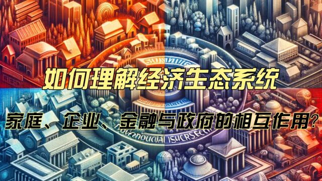 如何理解经济生态系统中家庭、企业、金融与政府的相互作用?