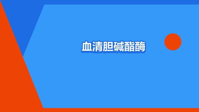 “血清胆碱酯酶(che)”是什么意思?